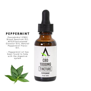 CBD Tincture - Peppermint or Cherry - A.Leaf - Prevention. Performance. Recovery.
