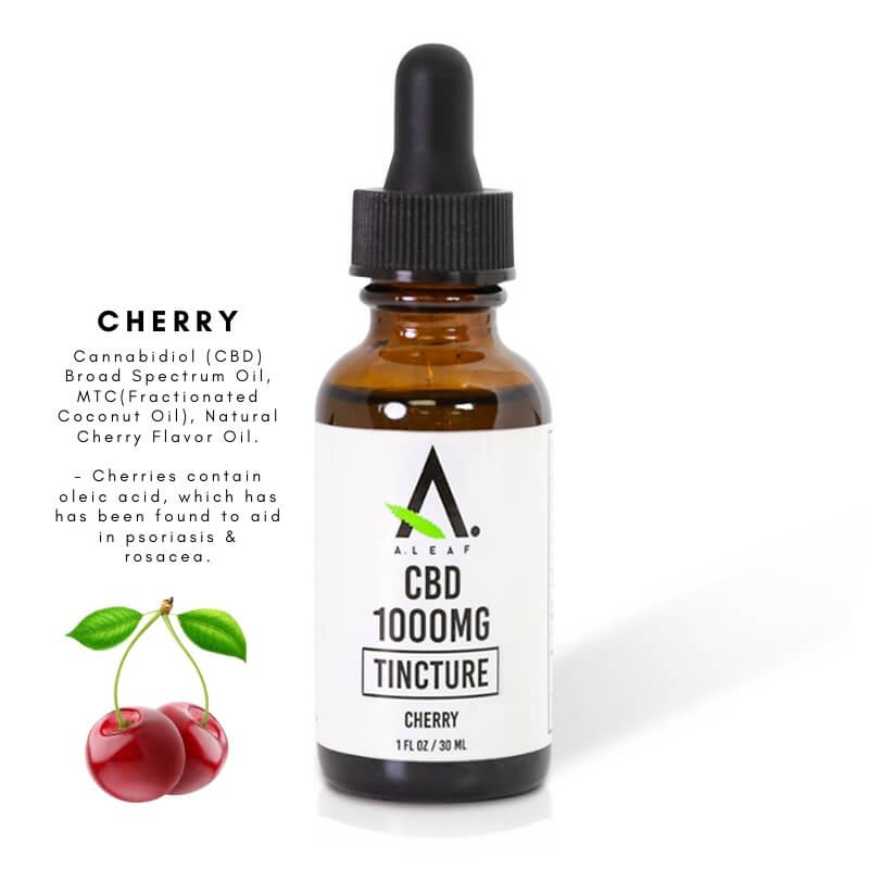 CBD Tincture - Peppermint or Cherry - A.Leaf - Prevention. Performance. Recovery.