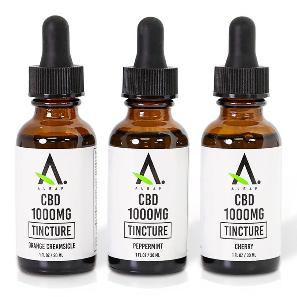 CBD Tincture - Orange, Peppermint or Cherry - A.Leaf - Prevention. Performance. Recovery.